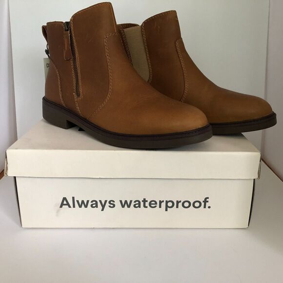 NEW Cougar HARLEY DRAFT Booties Women Brown Size 10 Waterproof Leather Box - Picture 1 of 10